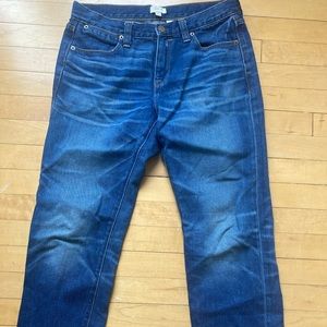 - J.CREW straight leg boyfriend jeans size 27 relaxed fit